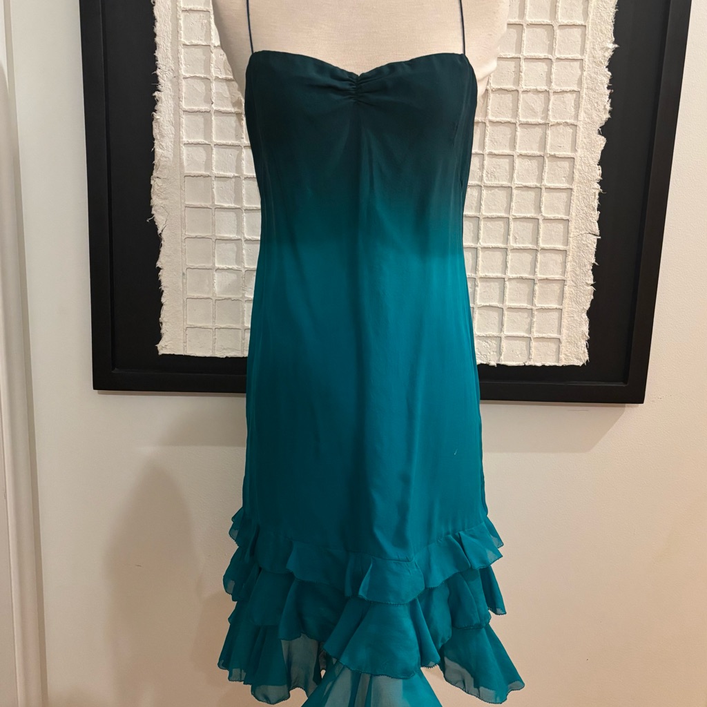 Nwt Rebecca Taylor Ombr Silk Slip Dress Size 2 Neiman Marcus